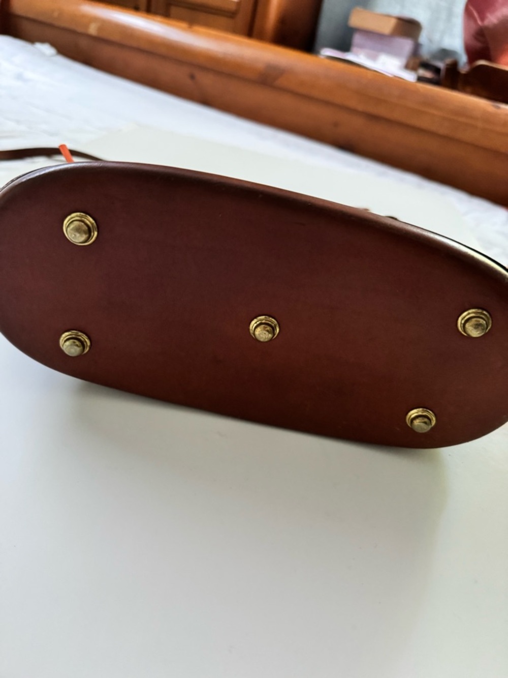 🥰💄VTG EUC Dooney & Bourke Norfolk Case Satchel with British Tan Trim - Picture 5 of 16
